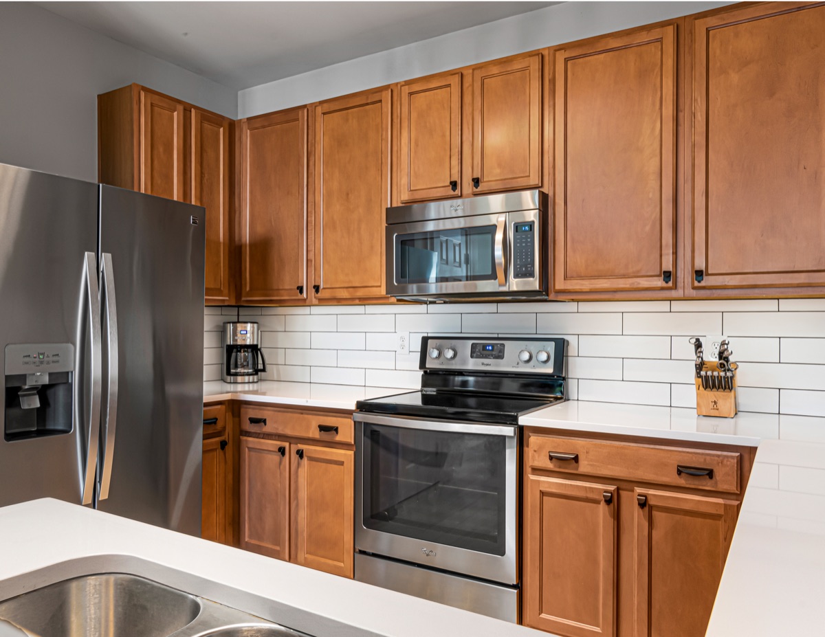 A clean, welcoming kitchen